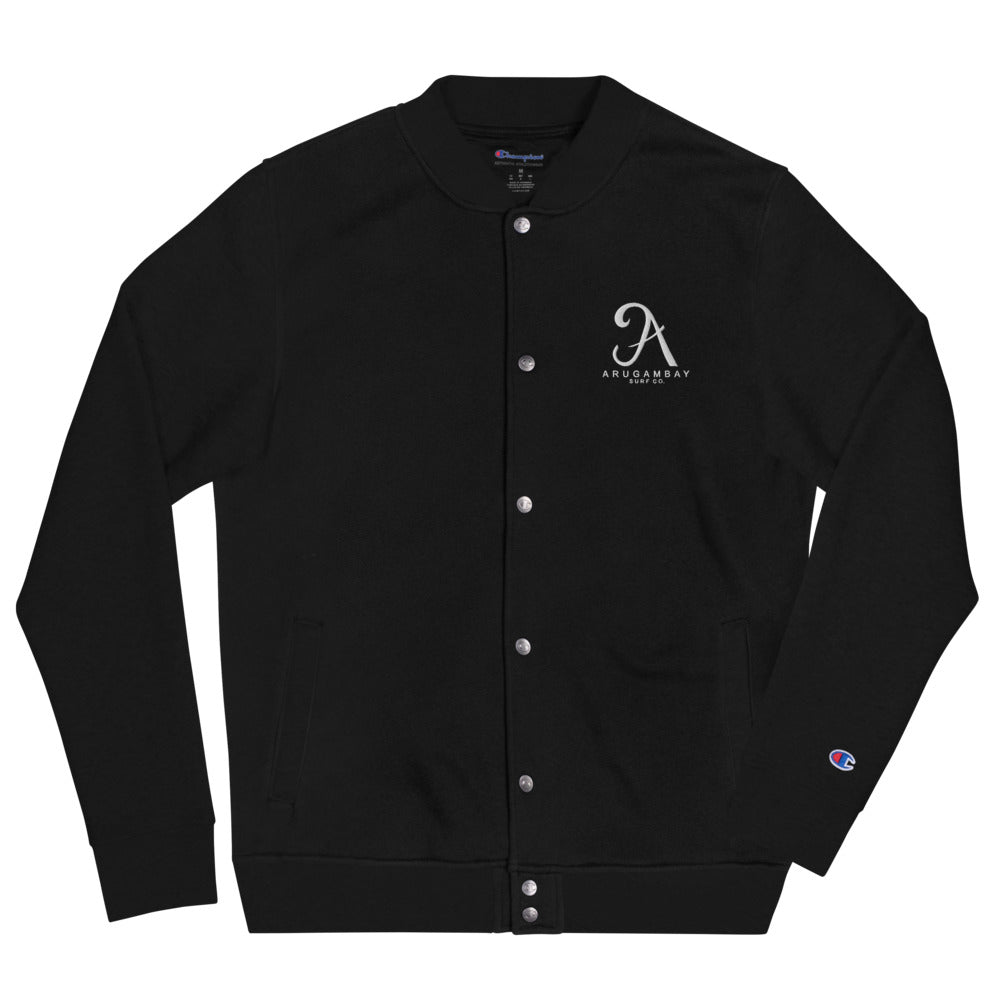 Arugambay Surf Co Embroidered Champion Bomber Jacket