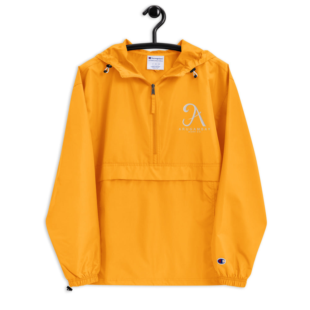 Arugambay Surf Co Embroidered Champion Packable Jacket