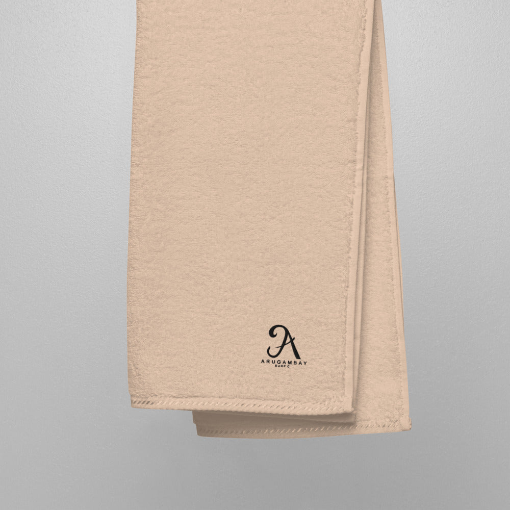 ArugamBay Surf Co towel Cotton Black Embroidered