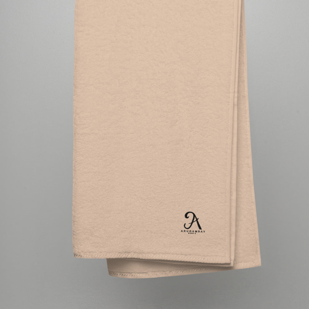 ArugamBay Surf Co towel Cotton Black Embroidered