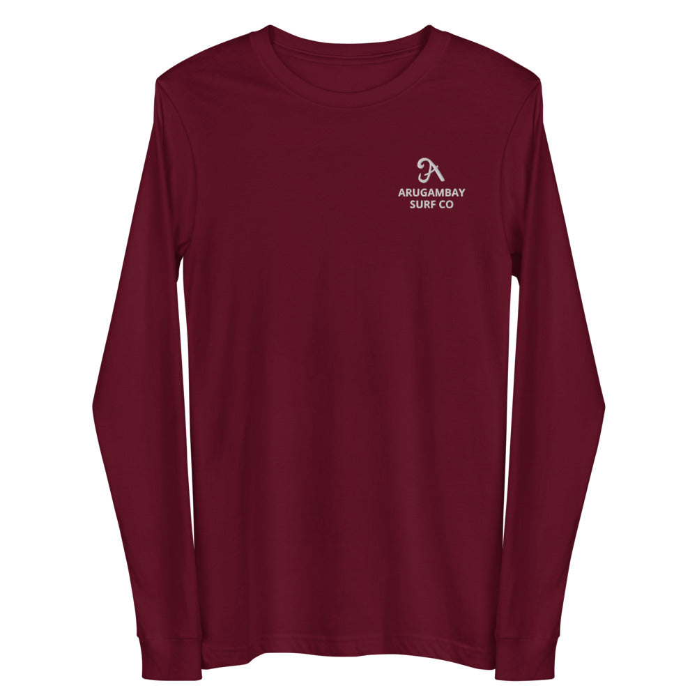 ArugamBay Surf Co Embroidered Unisex Long Sleeve Tee