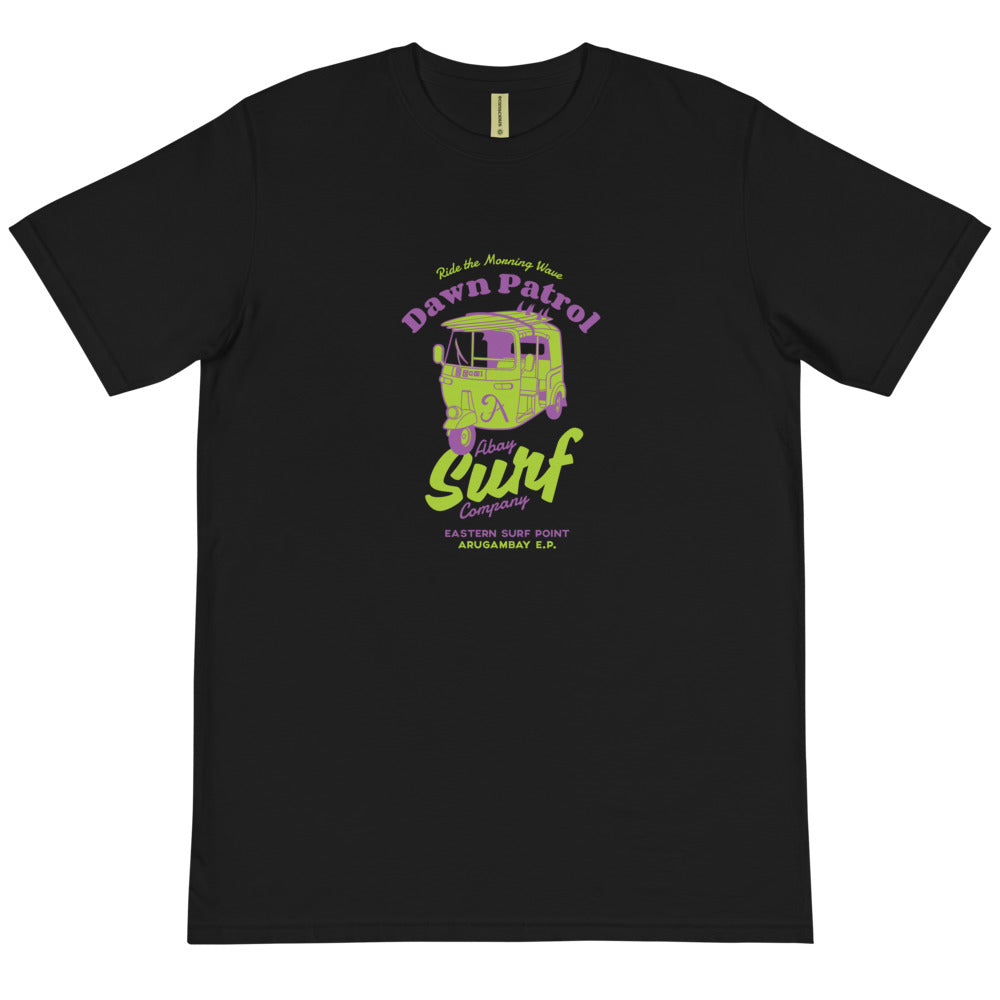 Arugambay /ABAY Tuktuk Patrol Purple Front Organic Eco T-Shirt