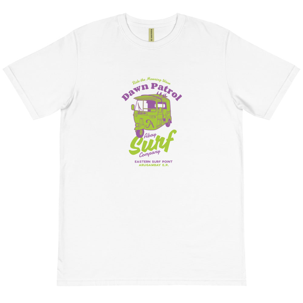 Arugambay /ABAY Tuktuk Patrol Purple Front Organic Eco T-Shirt