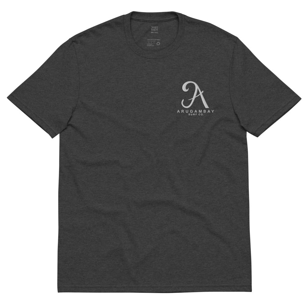 Arugambay Surf Co Unisex Embroidered recycled t-shirt