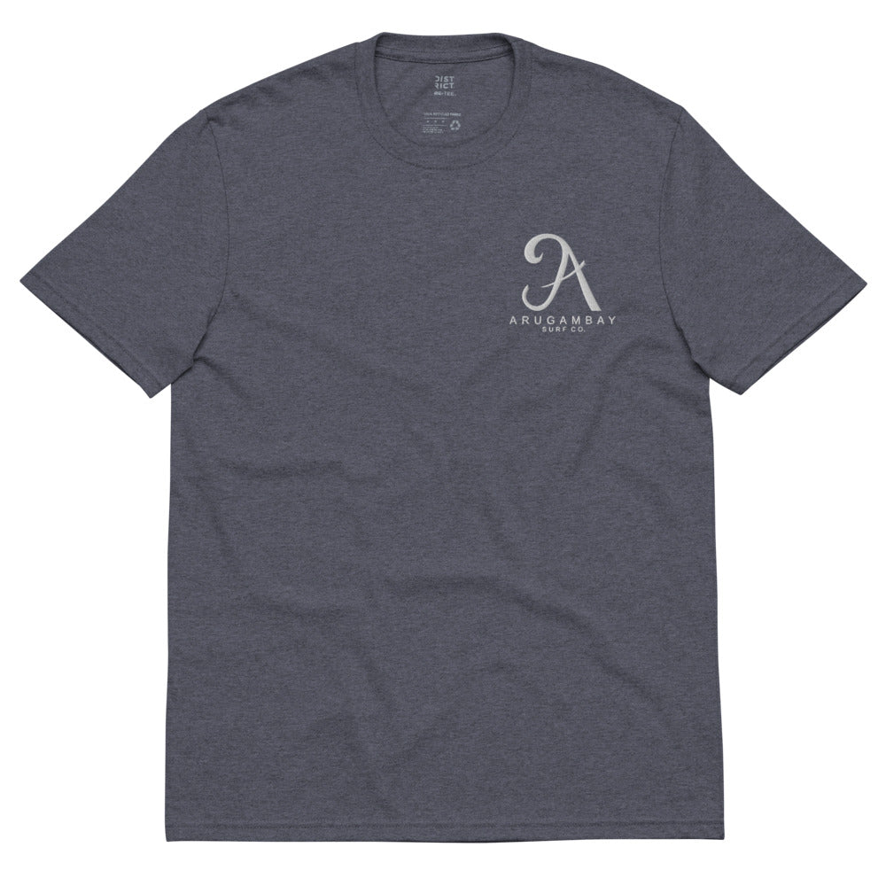 Arugambay Surf Co Unisex Embroidered recycled t-shirt