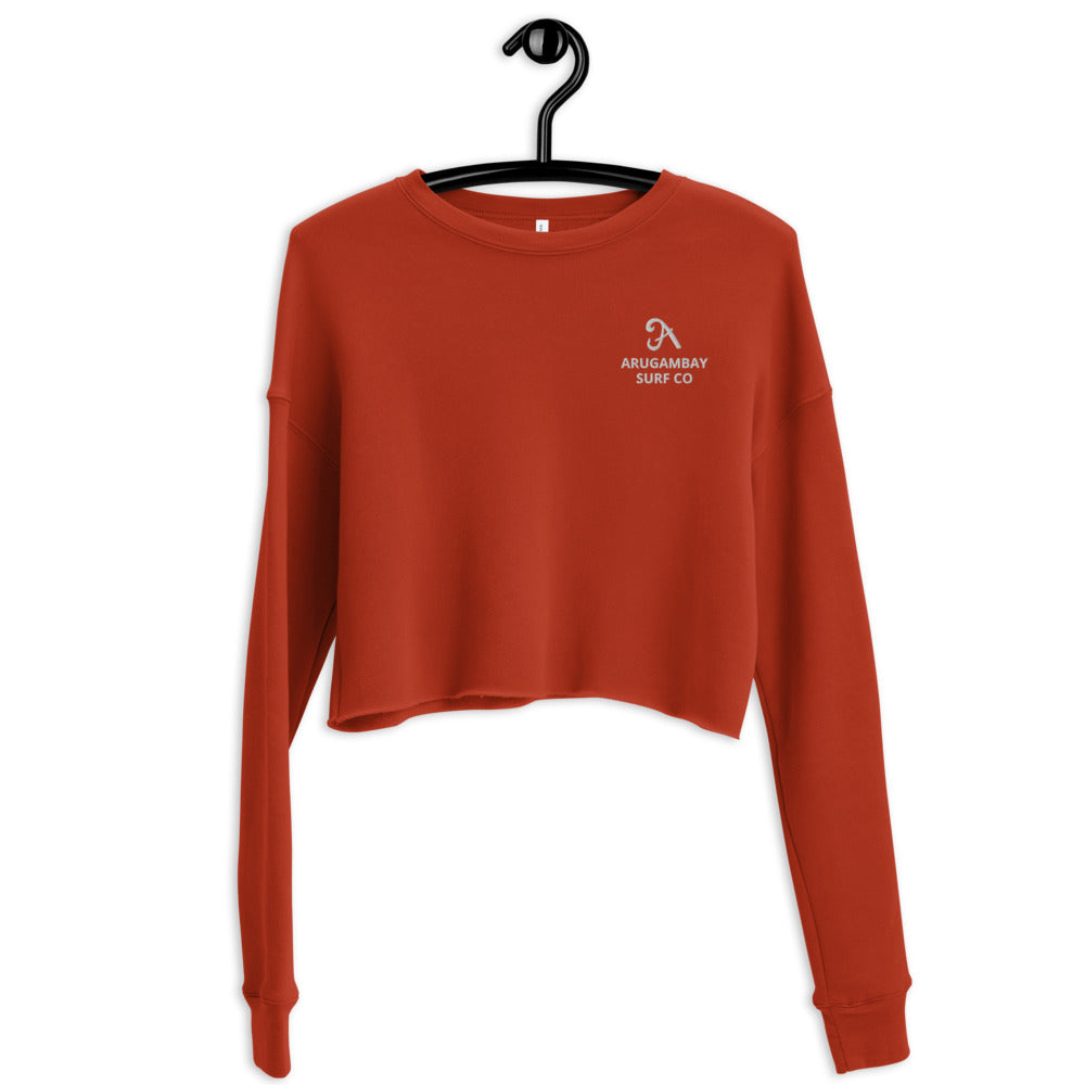 ArugamBay Surf Co  Embroidered Crop Sweatshirt